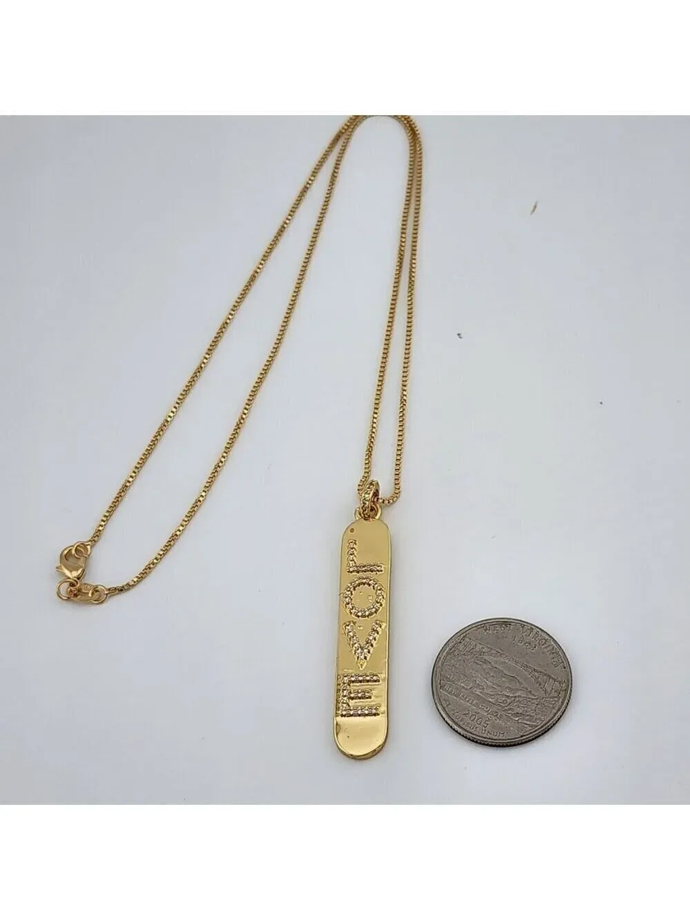 Brand New LOVE box Necklace